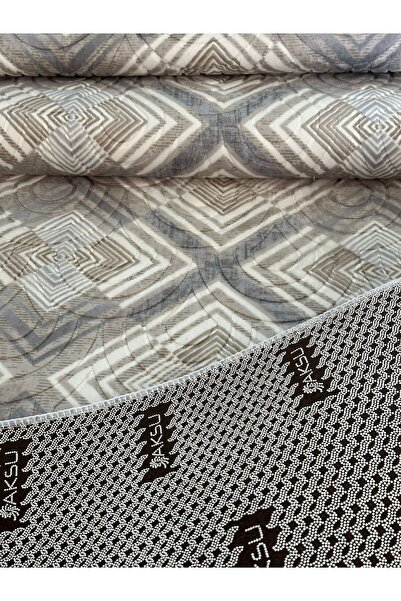 MBA Prime Solento Gray Non-Slip Base - Embossed Cut-Out Hallway, Living Room and Kitchen Carpet