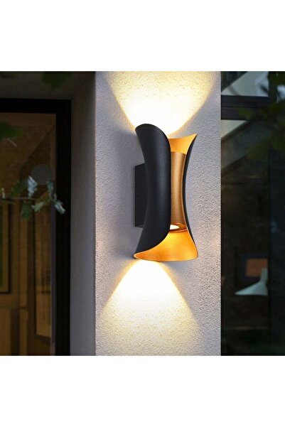 fullreyon 3000K Gün Işığı Ledli, 10 Watt Modern Tasarım Aplik, Bahçe, Balkon, Teras, Salon Apliği, Led Aplik