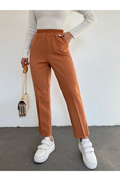 Modamorfo Cepli Beli Lastikli Pantolon