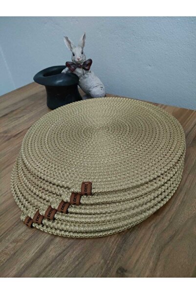 idyllart 6 Adet Jüt Polyester Gold Supla /amerikan Servis Lux Sunum Tabak Alt...