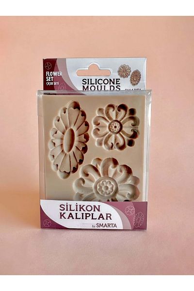 Smarta Silicone Mold Carved Pattern, Flower - Silicone Molds Flower