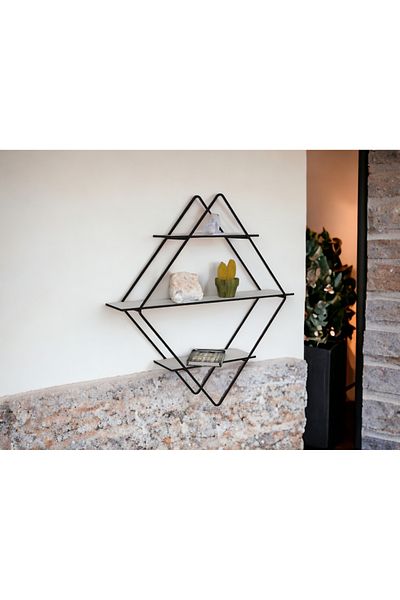 RMD SHOP Decorative Metal Wall Hanging Shelf-Bathroom Shelf-Bookcase