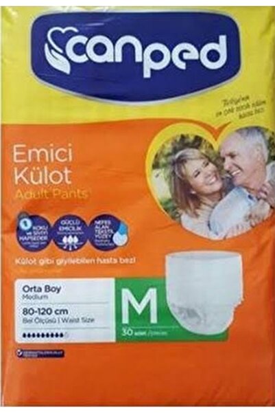 Canped Emici Külot Hasta Bezi Orta Boy Medium (M) 30 Lu