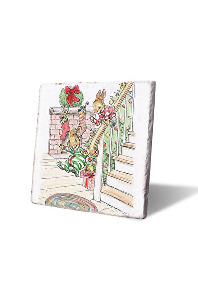Rabbit Brothers New Year Coaster