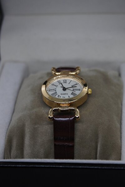 Ricardo Marka Roma Rakamlı Oval Kasa Minimal Yılan Derisi Kol Saati