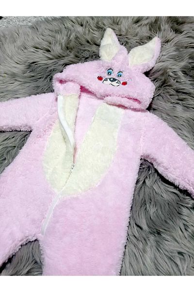 krm kerem bebe Welsoft Baby Jumpsuit with Rabbit Headgear