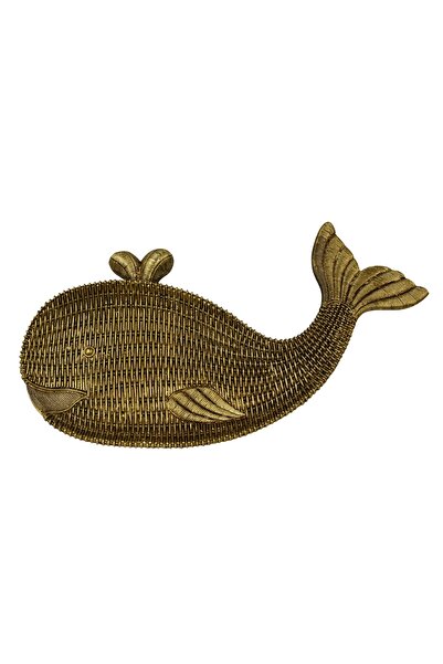 Funda Hediyelik ve Ev Aksesuarları Polyester Biblo Hasır Balık Sunumluk Tepsi