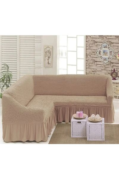 Bright Home Bürümcük L Corner Sofa Cover, L Corner Elastic Sofa Cover