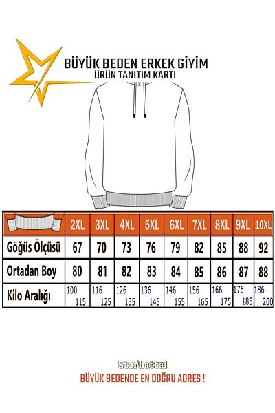Starbattal Plus Size Zippered Sweat M 23217 ECRU