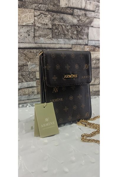 Armine 266 Coffee Printed Bag