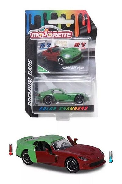 Majorette Dodge Srt Viper 1/64 Scale Color Changers Majorette Metal Car Diecast Model Car Toy Car