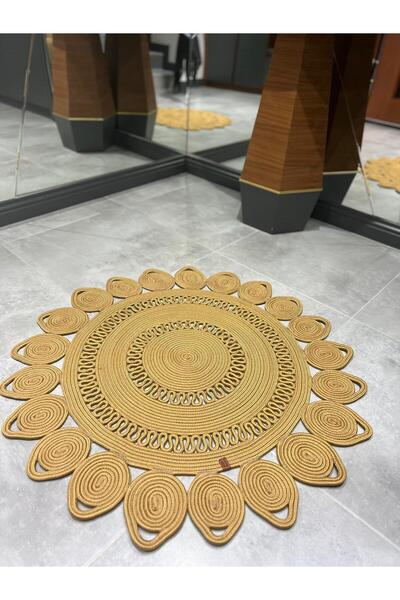 BHR Creative Jute Carpet Rug Mat Drop Model Special Design