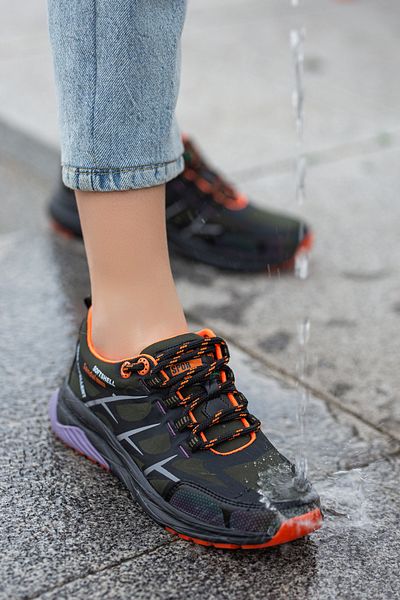 sandal spor Unisex Outdoor Reflective Khaki-Lilac Water Repellent αθλητικά παπούτσια - Ss001-0355