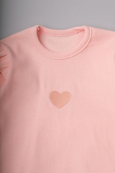 Sare Çocuk Giyim Girl's Powder Bottom Top Set