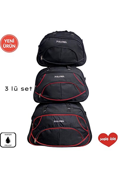 poloways 3 lü set valiz büyükboy+ortaboy+küçükboy