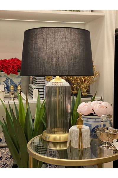 Dekordan House Nuit Smoked - Crystal Lampshade with Slide