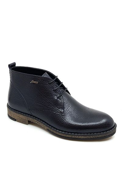 Fosco Genuine Leather Navy Blue Men's Boots 8584 81
