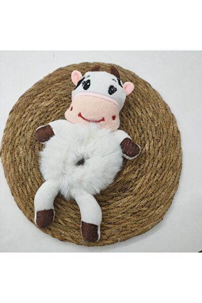 MY WORLD LİFE İNEK FİGÜRLÜ PELUŞ SİMİT LASTİK TOKA