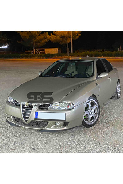 STS Oto Aksesuar Alfa Romeo 147 Cupra R Uyumlu Ön Lip Mat Siyah Ön Tampon Lip