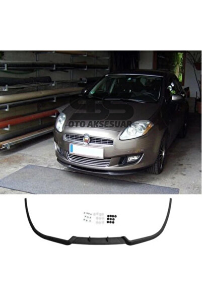 STS Oto Aksesuar Fiat Bravo 198 Cupra R Uyumlu Ön Lip Mat Siyah Ön Tampon Lip