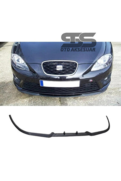 STS Oto Aksesuar Seat Leon Mk2 Cupra R Uyumlu Ön Lip Mat Siyah Ön Tampon Lip
