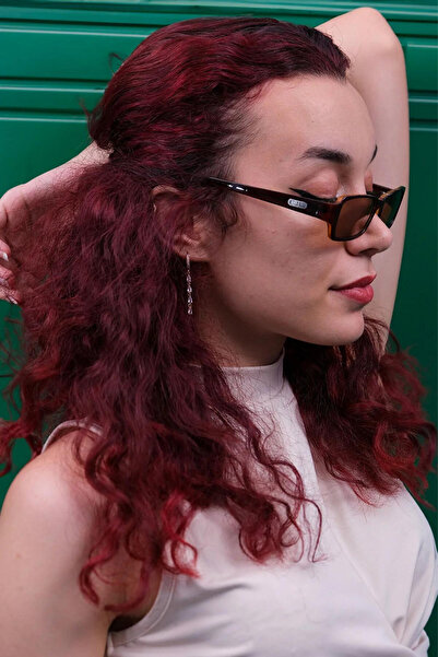 CALDİNİ المرأة البني منقوشة العظام الاستقطاب النظارات الشمسية الرجعية CS016 C16