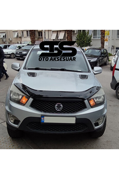 STS Oto Aksesuar Ssangyong Uyumlu Piano Black Kaput Üstü Havalandırma Izgarası
