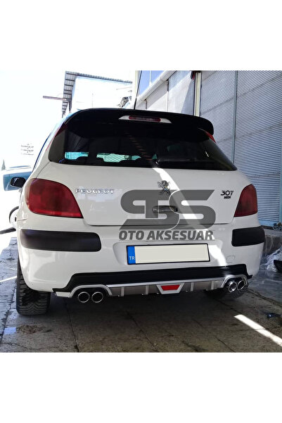 STS Oto Aksesuar Peugeot 307 Uyumlu Difüzör Arka Tampon Eki 4 Egzoz Çıkışlı G...