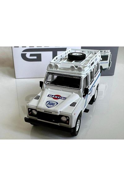 mini gt 558 Land Rover Defender 110 1991 Safari Rally Martini Model Car
