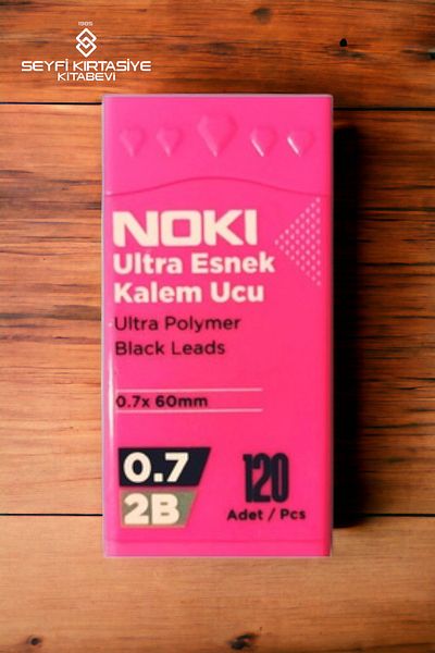 SEYFİKİRTASİYE 2B BLACK 0.7 MM PEN NIB 120 PCS ULTRA FLEXIBLE PEN NIB PINK BOX