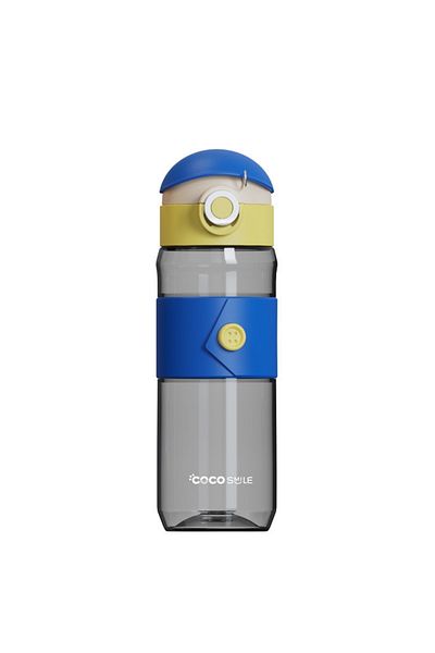Vagonlife Cocosmile 580ml Silicone Body Button Patterned Comfortable Drinking Tritan Children's Water Bottle