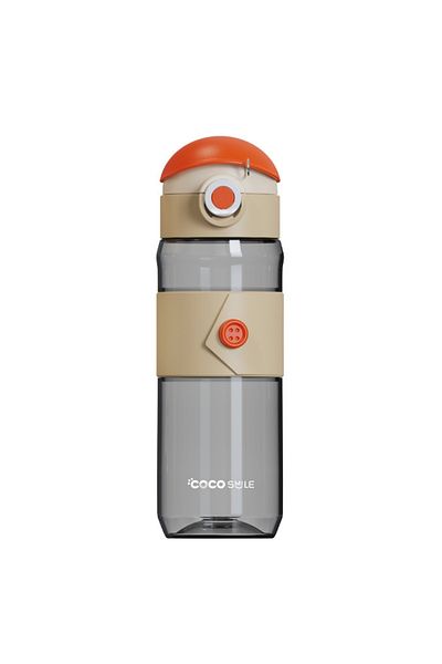 Vagonlife Cocosmile 580ml Silicone Body Button Patterned Comfortable Drinking Tritan Children's Water Bottle