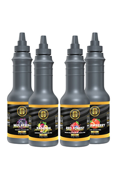 By Tüfekçi Black&red Meyve Püresi 4x1000 gr Avantajlı Paket | Kokteyl Bazı Iç...