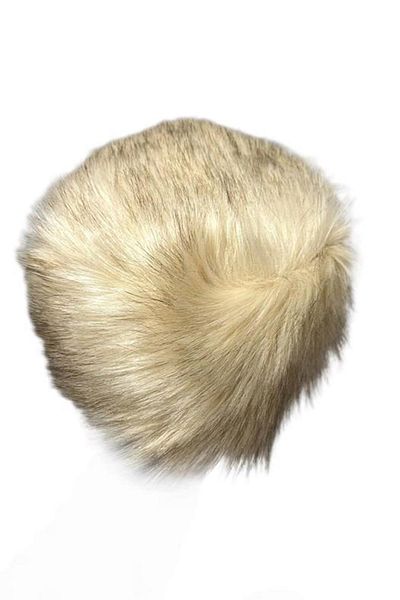 BAHELS Ecru Plush Kalpak Hat
