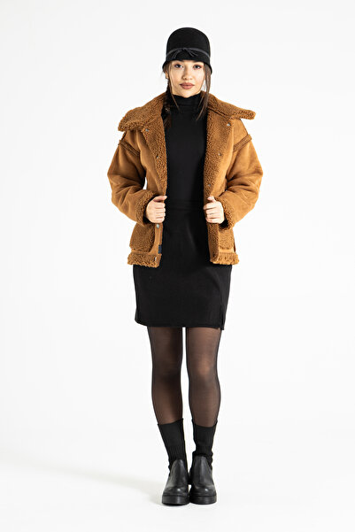 RUBYSTARS PELUŞ KUZU SÜET MONT 2286