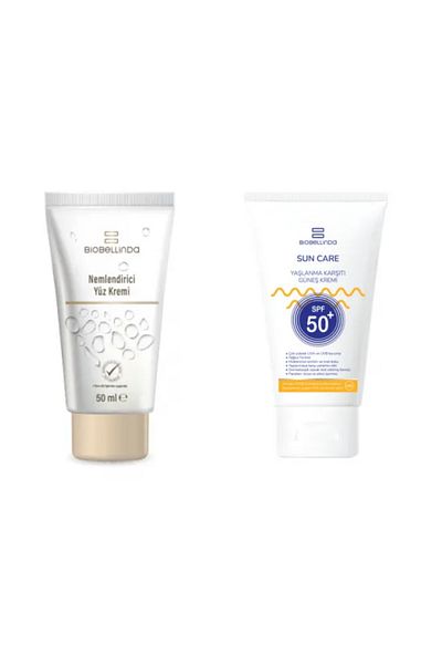 BioBellinda Sunscreen and Moisturizing Face Cream 2 Pcs Care Set 50 ml