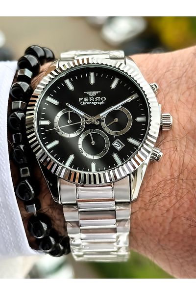 FERRO Brand Steel Cord VIP Men's Wristwatch Bracelet