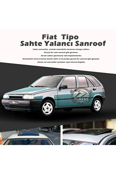 STS Oto Aksesuar Fiat Tipo Parlak Siyah Yalancı Çakma Sahte Sunroof