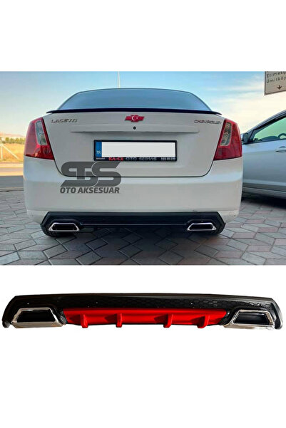 STS Oto Aksesuar Chevrolet Lacetti Difüzör Arka Tampon Eki 2 Egzoz Çıkışlı Kı...