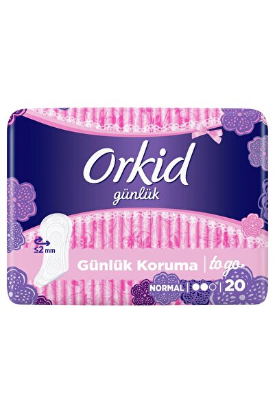 Orkid Günlük Ped Normal Taşınabilir 20'li Çanta Paketi