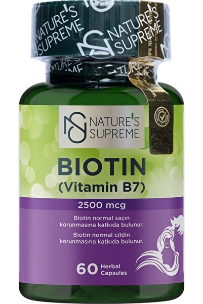 Nature's Supreme Biotin 2500 Mcg 60 Kapsül