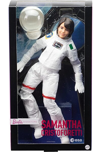 Barbie ESA Astronot Samantha Cristoforetti Oyuncak Bebek (28 cm / Esmer) Kole...
