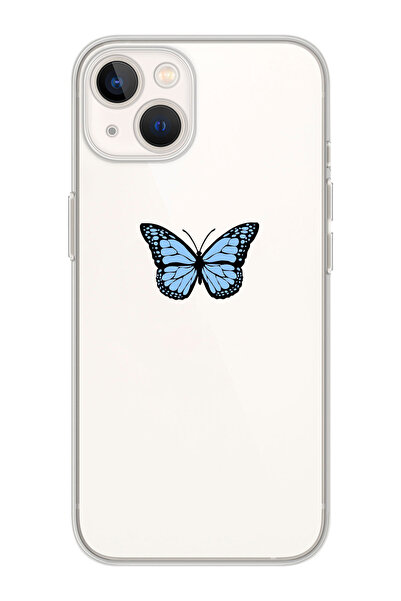 shoptocase Iphone 15 Uyumlu Kelebek Tasarımlı Premium Şeffaf Telefon Kılıfı