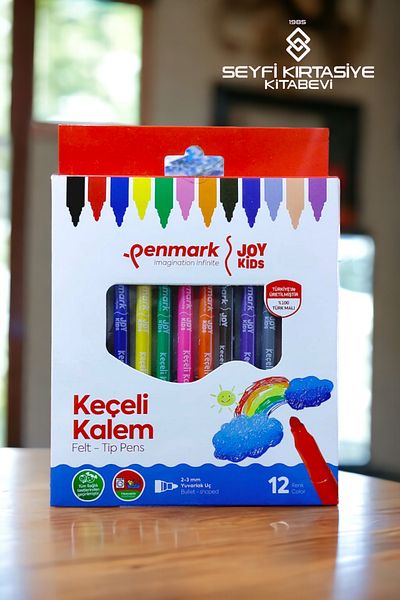SEYFİKİRTASİYE SUPER WASHABLE SEALED PEN SET OF 12 PAINTING PEN 2-3 MM ROUND NIB TURKISH MALI