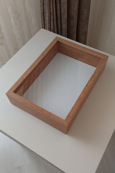 Verda Çerçeve New Trend 25x35 Cm Bamboo Deep Rose Design Frame fără Led! Cadru de memorie Rose Box! Fără nume
