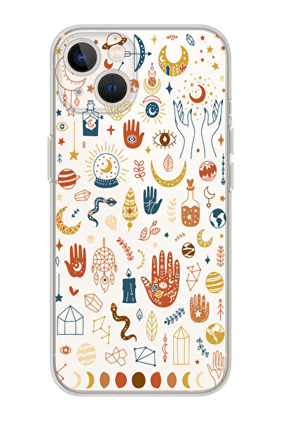 shoptocase Iphone 15 Uyumlu Meditaston Tasarımlı Premium Şeffaf Telefon Kılıfı