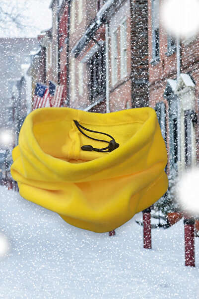 KYLE XM Polar Yellow Neck Collar Beanie Windbreaker Motorcycle Students Ski Multi-Purpose in Cold Weather