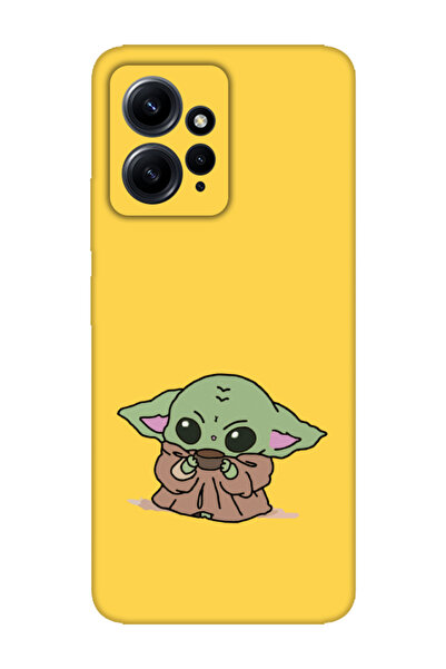 frondcase Redmi Note 12 4g Baby Yoda Sarı Telefon Kılıfı