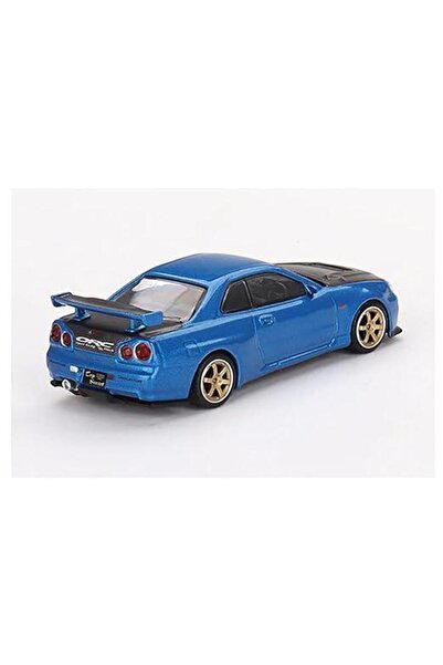 mini gt 531 Nissan Skyline GT-R Top Secret Bayside Blue Model Araba