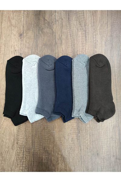 Leement socks Унисекс 6 чифта къси чорапи до глезена от хавлиени материи